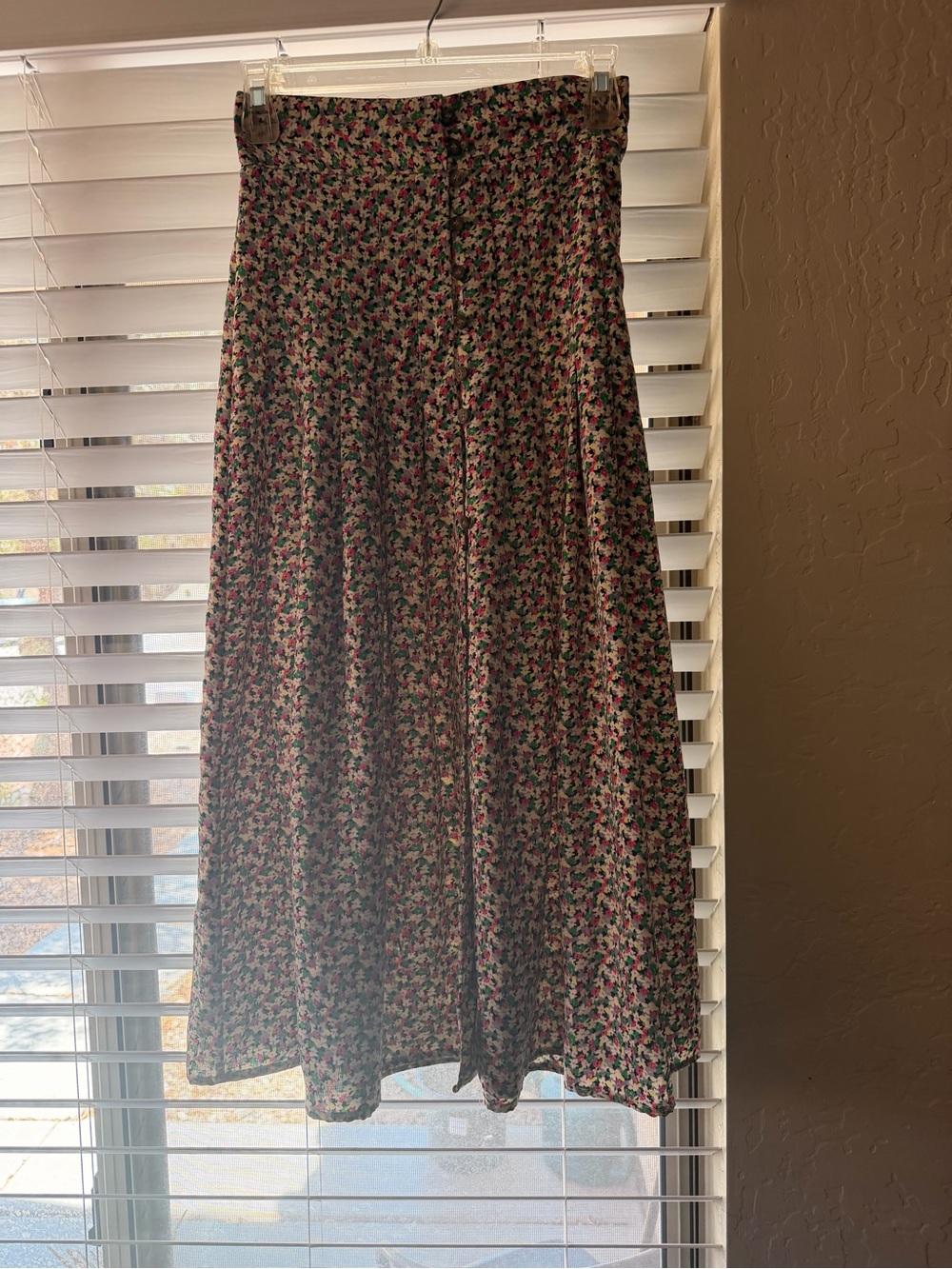 H&M Floral Maxi Skirt in Pink, Green & Cream - Picture 4 of 15